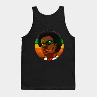 Smooth Afro Dude Vintage Illustration Tank Top